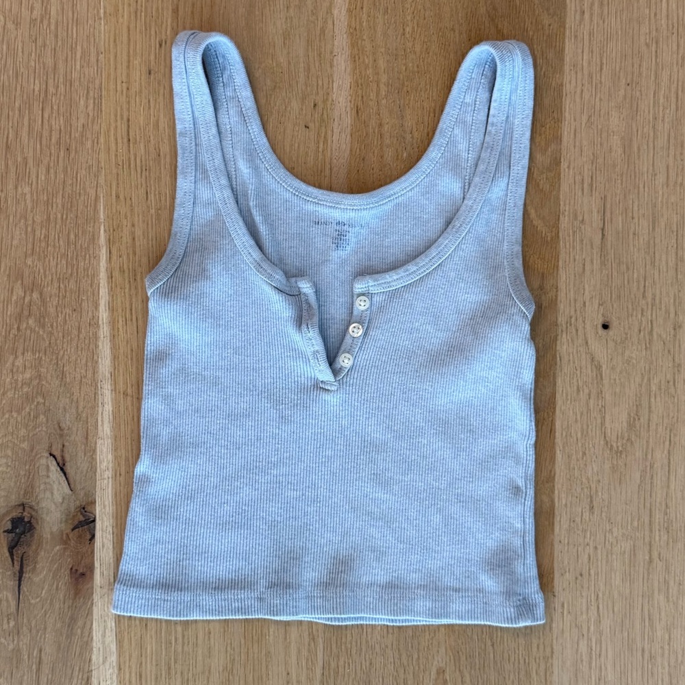 Brandy Melville Celia Cropped Tank - Light Blue *RARE!*